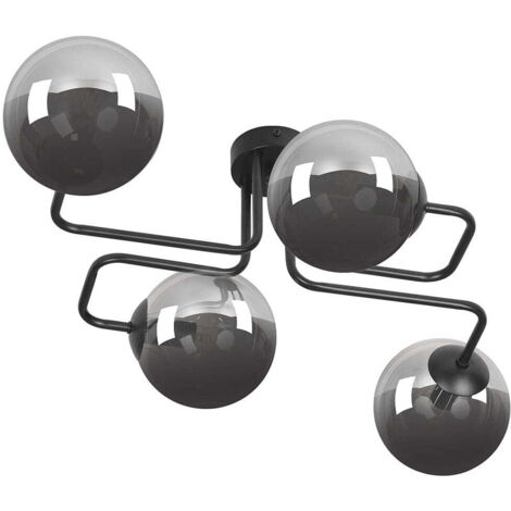 Plafoniera da soffitto Emibig Brendi 4xE14 metallo nero/grafite