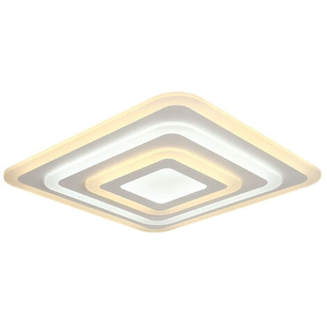 PLAFONIERA DA SOFFITTO LED 82W DIMMERABILE  CON TELECOMANDO CORPO BIANCO IP20