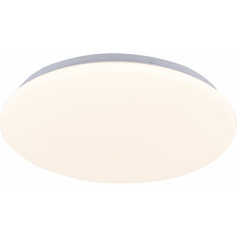 Plafoniera dimmerabile da soggiorno luce bianca Plafoniera rotonda, metallo, LED 17W 1600Lm bianco caldo, DxH 33,5x6,5 cm