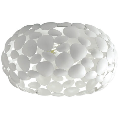 "Plafoniera DIONISO in metallo bianco 35 cm."