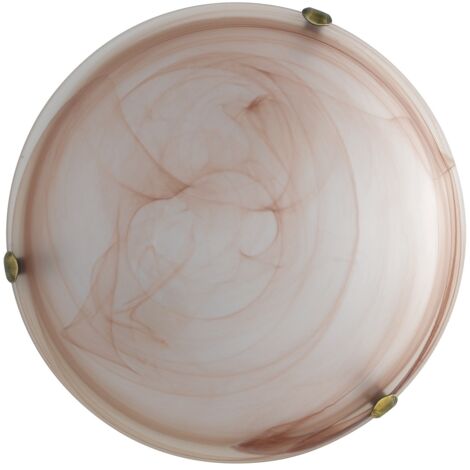 PLAFONIERA DUNA 2XE27 D.40XH11CM TABACCO