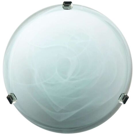 PLAFONIERA DUNA ALABASTRO BIANCO D 30 CM - 5 pezzi