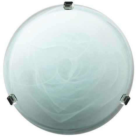 PLAFONIERA DUNA ALABASTRO BIANCO D 40 CM- 5,0 pz