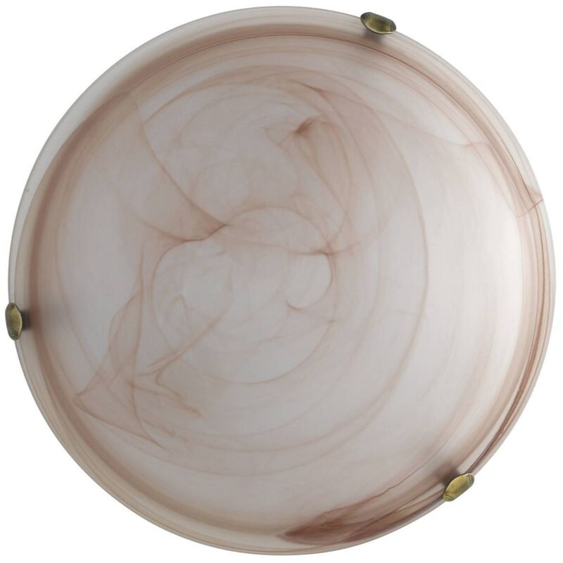 Plafoniera 'duna' 30 Cm In Vetro Bianco, 1x60 W