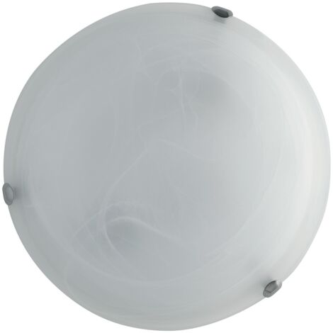 "Plafoniera DUNA in vetro bianco 50 cm."