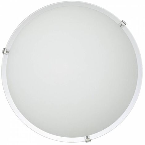 PLAFONIERA DYLAN 40 2XE27 LASTRA BIANCO LUCIDO - 5 pezzi