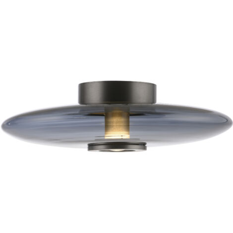 Plafoniera ellisse fumé grigia Ø45 LED 17,5W Neuhaus