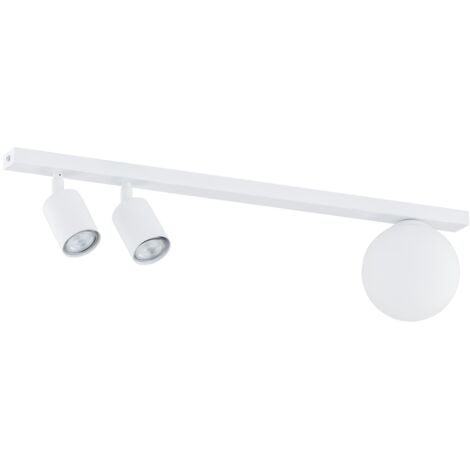 Plafoniera Emibig Baster bianca 60cm 3 luci GU10/E14