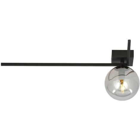 Plafoniera Emibig Imago 1xE14 nera/grafite 50cm dimmerabile