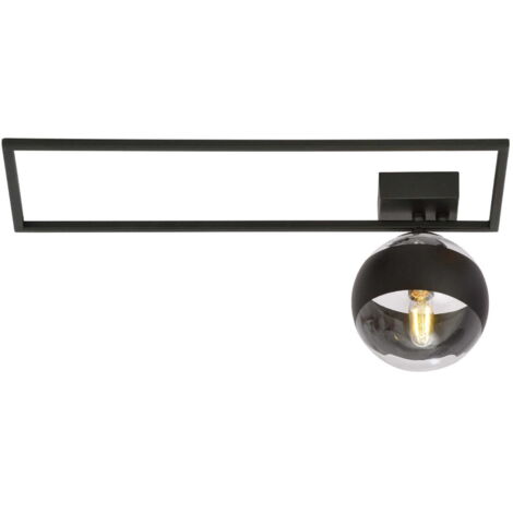 Plafoniera Emibig IMAGO 1xE14 nero/trasparente 50cm
