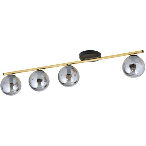Plafoniera Emibig Monza 4 luci E14 dimmer grafite
