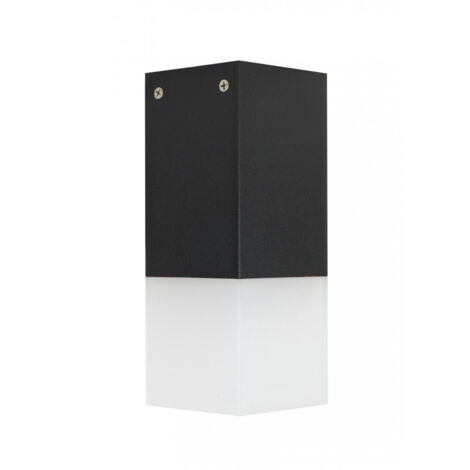 Plafoniera esterna 1 luce SU-MA Cube nera E27 IP44