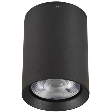 Plafoniera esterna nera LED 9W 3000K IP54 Cervia Italux