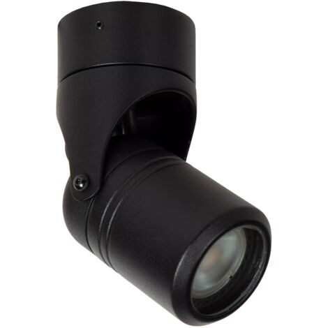 Plafoniera esterna Niort Lucide GU10 max 6W nera IP44