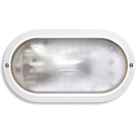 Plafoniera Esterno Contemporanea Owen Pc Bianco 1 Luce E27 Ip44