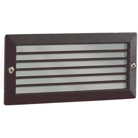 Plafoniera Esterno Contemporanea Peyton Pc Nero Griglia 1 Luce E27 Ip54