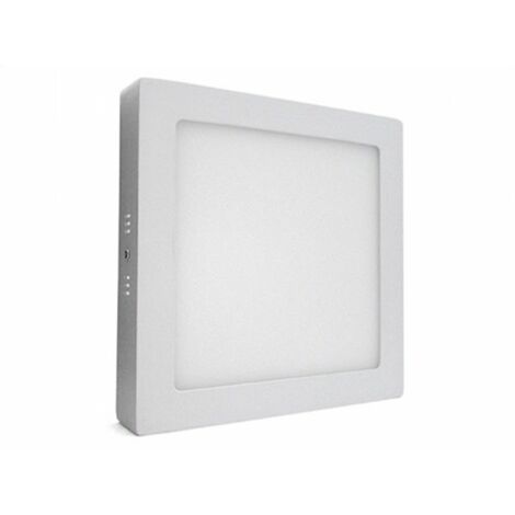 Plafoniera Faretto Led Da Soffitto Muro Parete Quadrata 18W Bianco Caldo 225x225mm