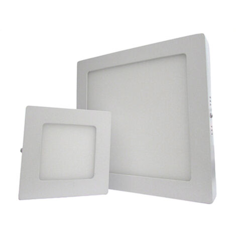 Plafoniera Faretto Led Da Soffitto Muro Parete Quadrata 6W Bianco Caldo 120x120mm