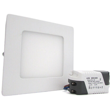 Plafoniera Faretto Led Da Soffitto Muro Parete Quadrata 6W Bianco Freddo 120x120mm