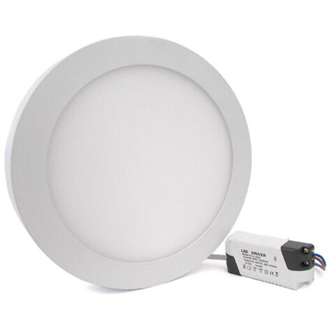 Plafoniera Faretto Led Da Soffitto Muro Parete Rotonda 24W Bianco Caldo Diametro 300mm