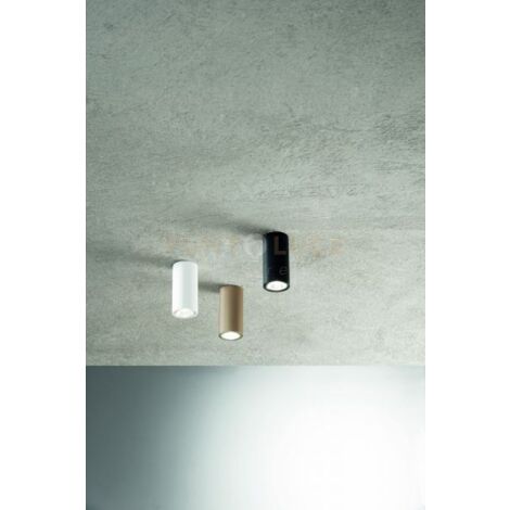 PLAFONIERA FILO ATTACCO GU10 NERO D.6CM H.12CM