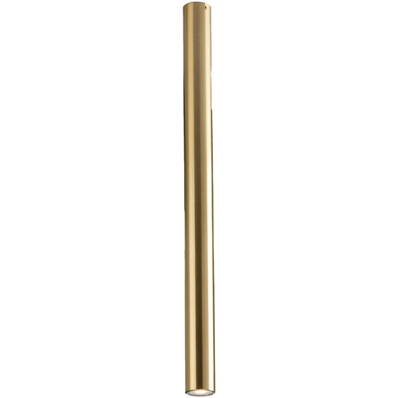 Image of Plafoniera fluke cilindrica in metallo oro 75 cm. - Oro