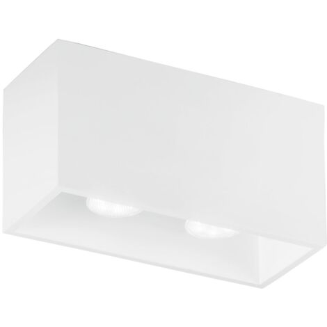 "Plafoniera FOSTER in gesso bianco verniciabile 25 cm."