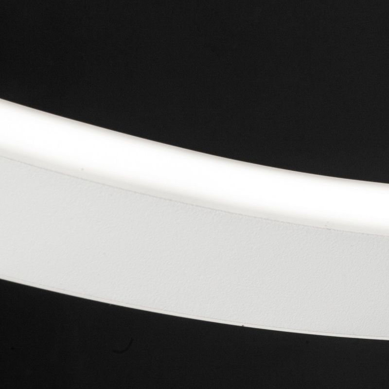 Image of Plafoniera moderna Fratelli Braga spira 2130 pl60 led alluminio lampada soffitto, finitura metallo bianco - Bianco