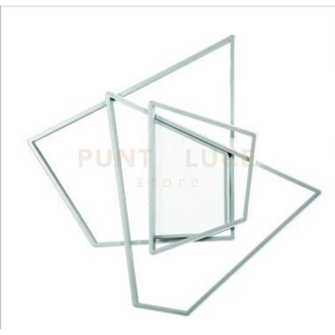 PLAFONIERA GALAXY GRANDE SILVER 3000k 3650lm 90w DIMMERABILE L.84CM