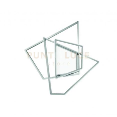 PLAFONIERA GALAXY MEDIA SILVER 3000k 3650lm 90w DIMMERABILE L.63CM