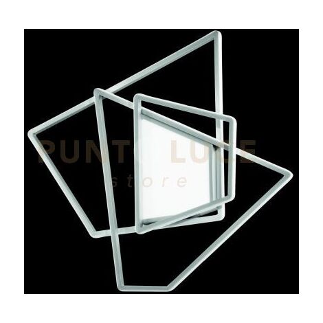 PLAFONIERA GALAXY MEDIA SILVER 4000k 3650lm 90w DIMMERABILE L.63CM