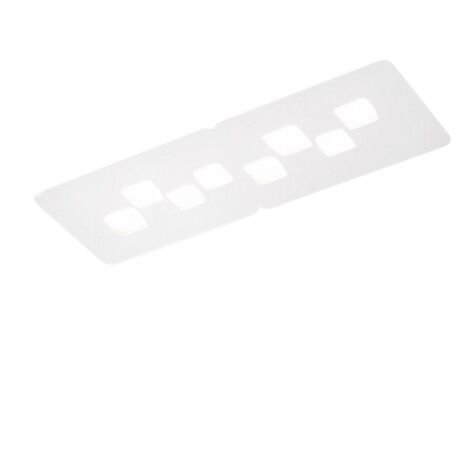 Plafoniera gea luce bilbao pg gx53 led bianco lampada soffitto moderna