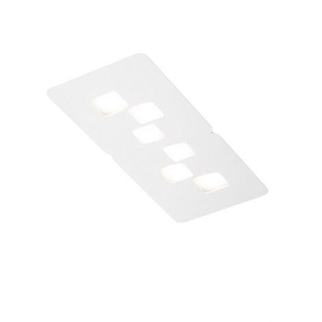Plafoniera gea luce bilbao pm gx53 led bianco lampada soffitto moderna