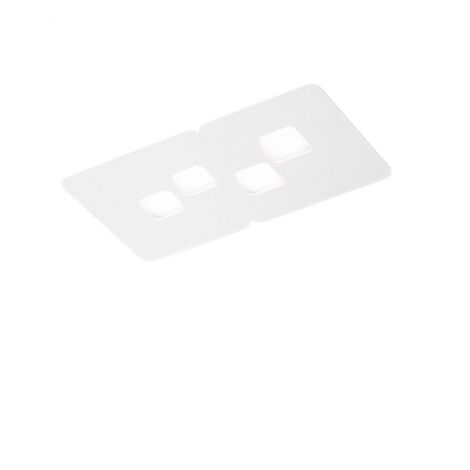 Plafoniera gea luce bilbao pp gx53 led bianco lampada soffitto moderna