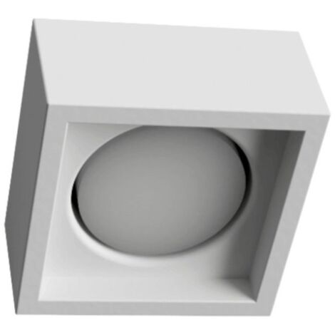 Plafoniera gesso lampadari bartalini ouqe 1 plap7 gx53 led verniciabile