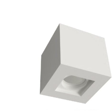 Plafoniera gesso lampadari bartalini palp c100 gu10 led verniciabile