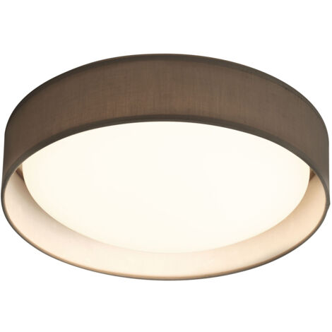 Plafoniera Gianna Tessuto Bianco Policarbonato Grigio Led 25,3W 3000K