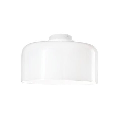 "Plafoniera GIBUS in vetro bianco 30 cm."