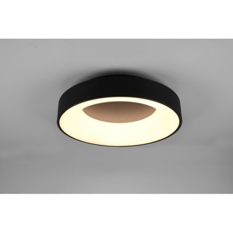 Plafoniera Girona Led 27w Dimmerabile Nero Ø45 cm Trio Lighting