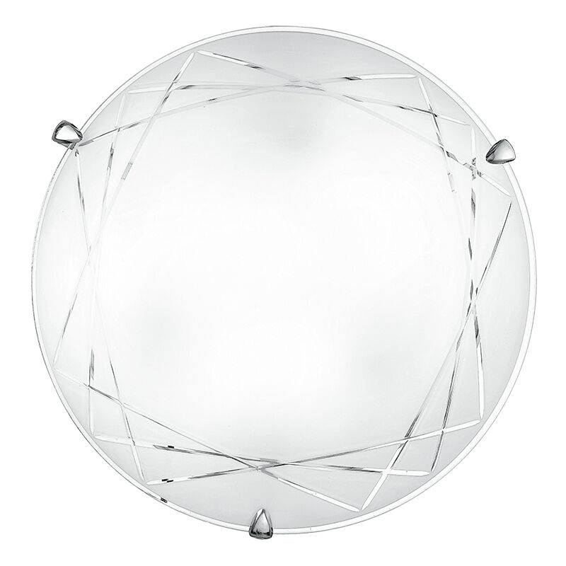 Image of Luce Ambiente E Design - Plafoniera paradise in vetro bianca (3xE27) - Bianco