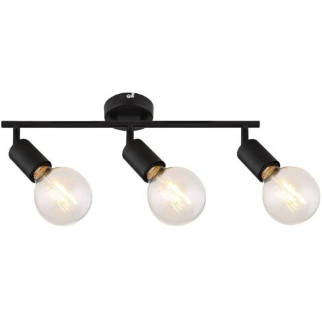 Plafoniera industriale Rabalux Lamar 3xE27 nera opaca