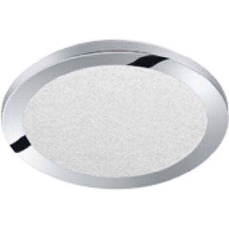 Plafoniera Interno Parete Soffitto Led Rotonda Cromo Cristallo Cesar GD Trio