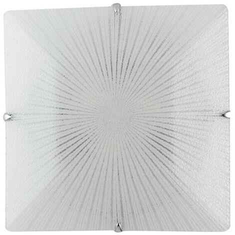 "Plafoniera ISIDE in vetro bianco 40 cm."
