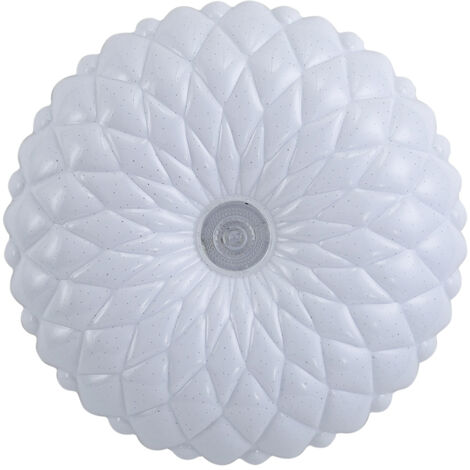 Plafoniera Italux Auris Loto bianca Ø33 LED 18W 4000K