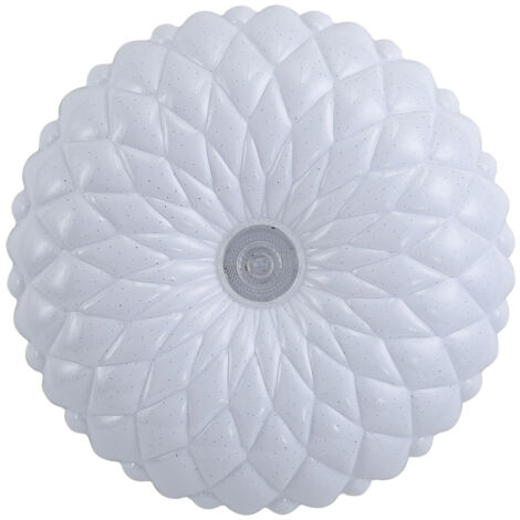 Plafoniera Italux Auris Loto bianca Ø48 LED 48W 4000K