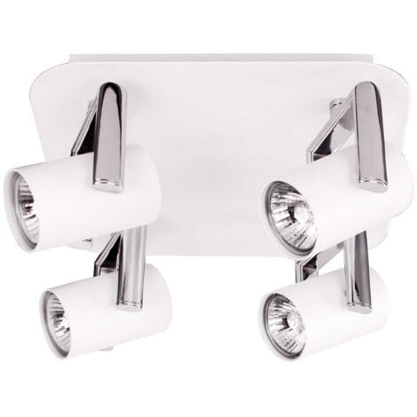 Plafoniera Italux Bland bianca 4 luci GU10 25 cm FH31714SJ11-WCH