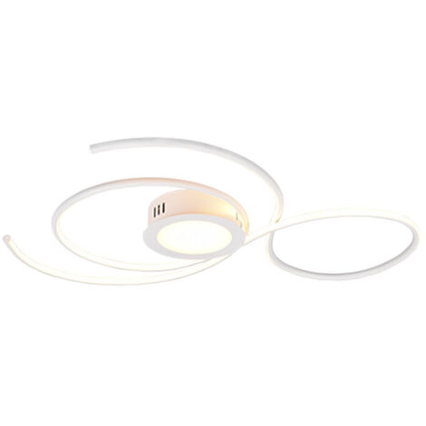 Plafoniera JIVE LED con telecomando L.80cm bianca 623419231