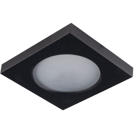 Plafoniera Kanlux FLINI 33120 nera quadrata IP44 GU10