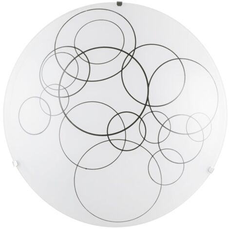 "Plafoniera KARMA in vetro bianco 40 cm."