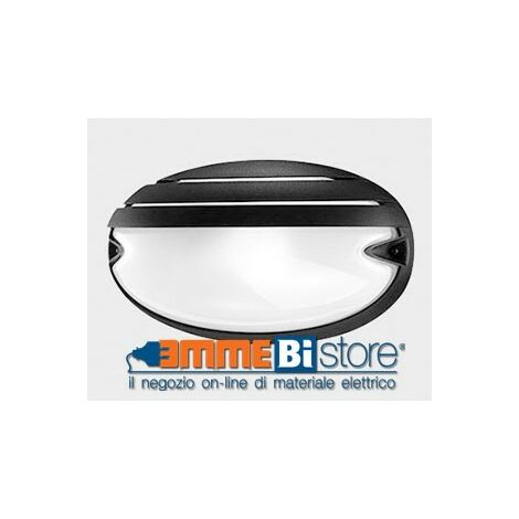 Plafoniera Lampada da parete/soffitto Chip Ovale 25/Grill E27 21W Nero